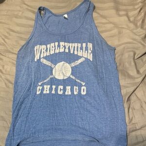 Blue Wrigleyville Chicago Tank Top